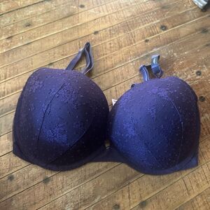 Victoria’s Secret purple lace push-up 38DDD bra